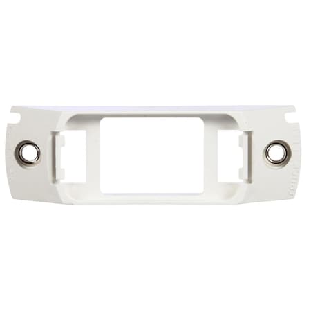 Truck-Lite Surface Mount, 15 Series Lights, Used In Rectangular Shape Lights, White Abs, 2 Screw Bracket Mount 15728